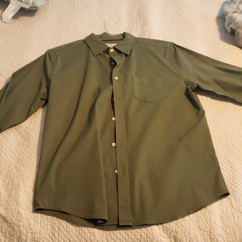 green button up from Aeropostale